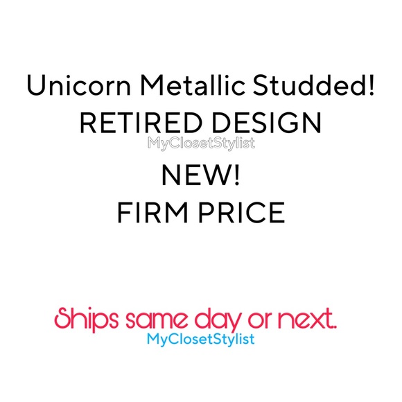 Bandolier GOLD LEATHER Studded Crossbody Satchel Strap New RARE UNICORN! retired - Picture 5 of 6